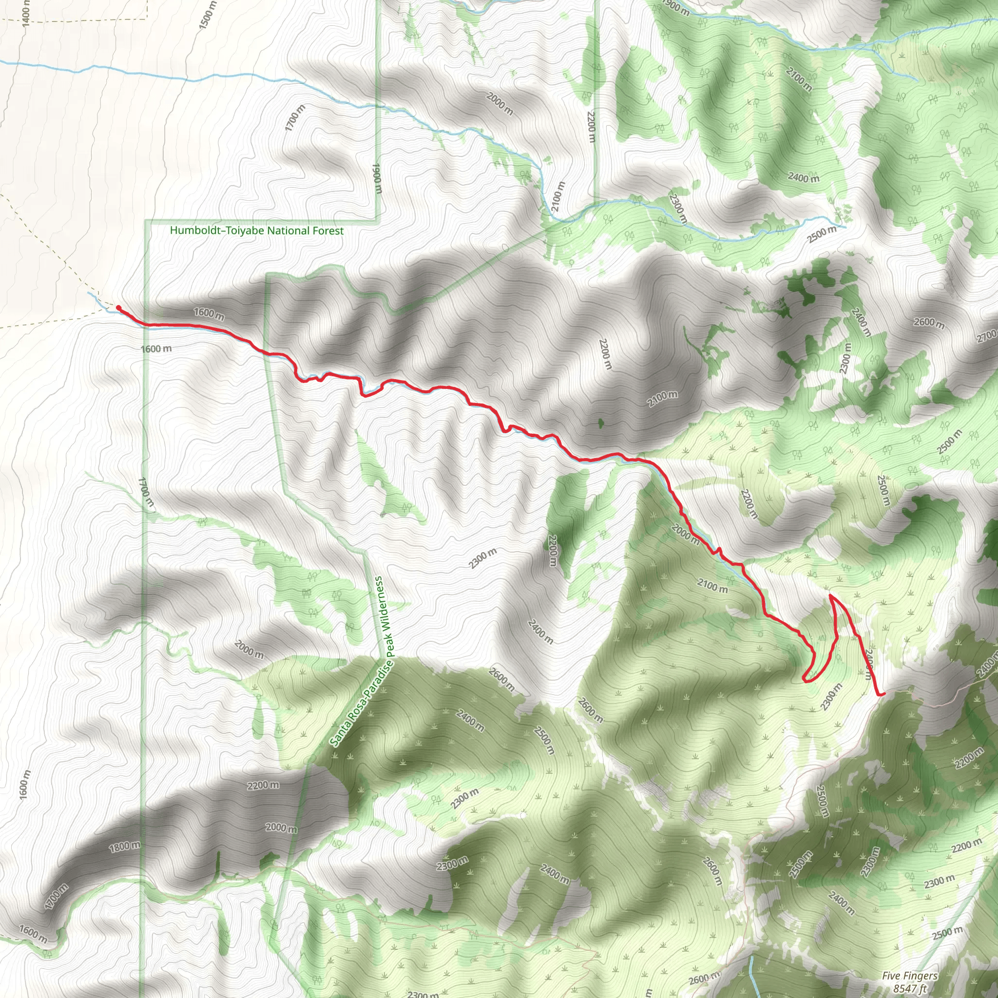 Buffalo Creek mobile static map