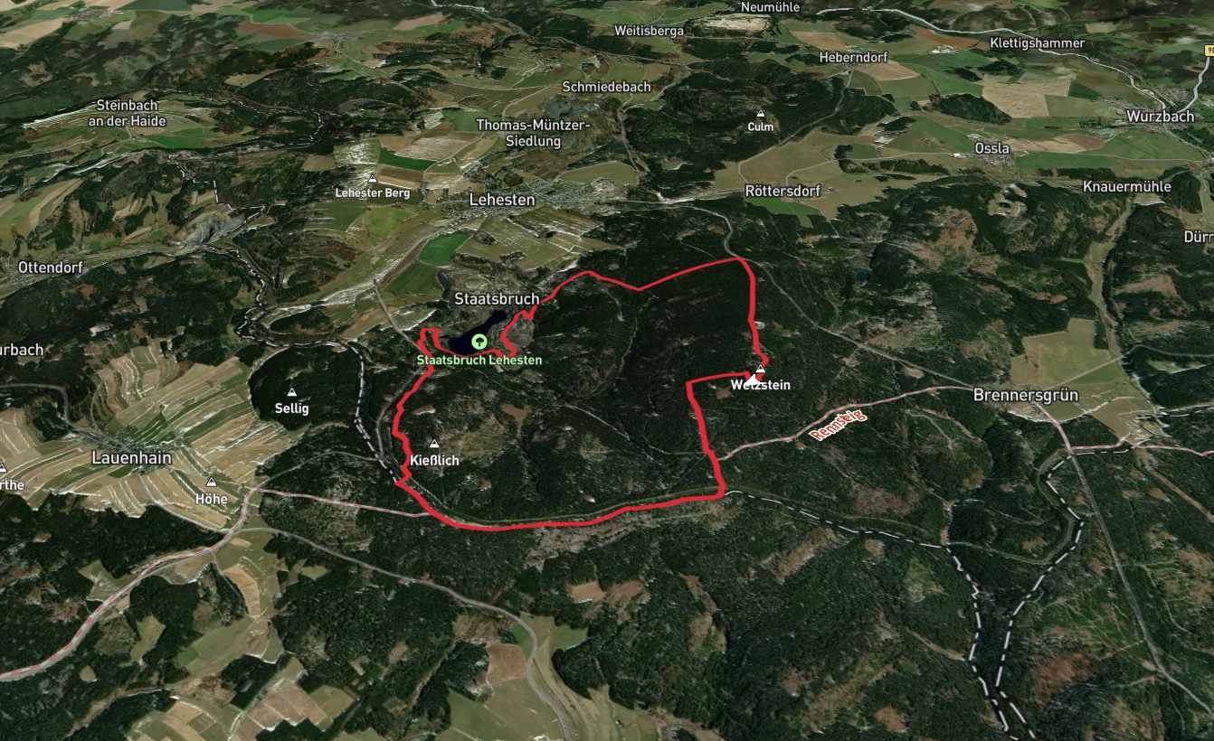 Wetzstein, Kießlich and Staatsbruch Loop