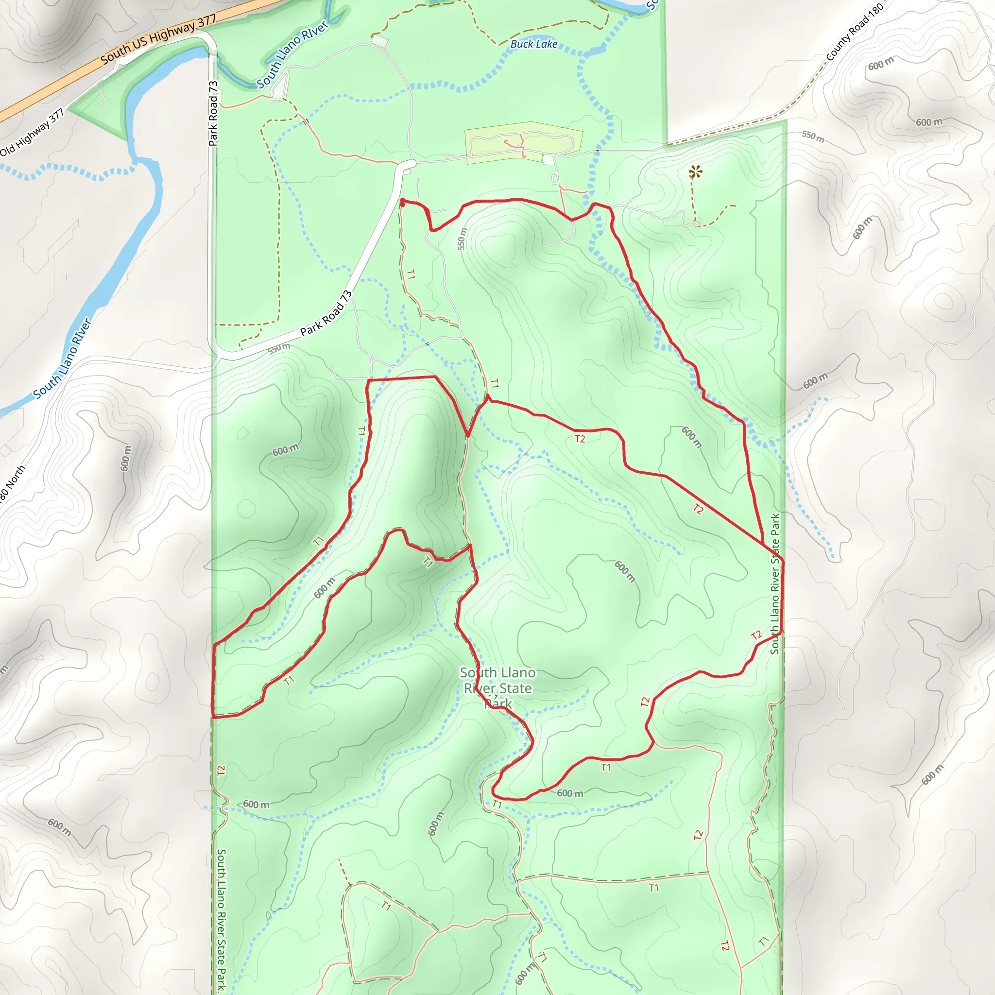East Ridge and Mid Canyon Loop Trail mobile static map