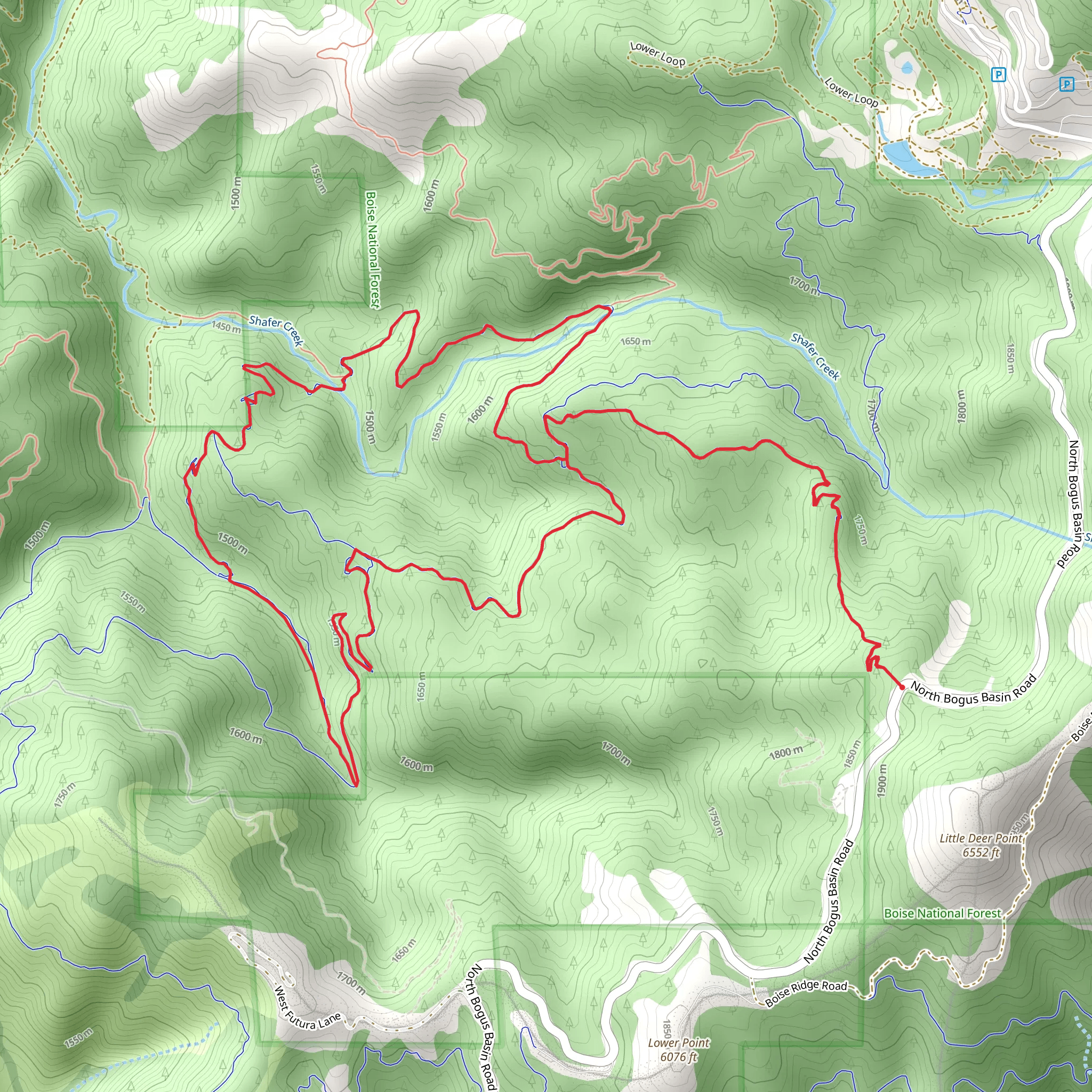 Sinker Creek Loop mobile static map