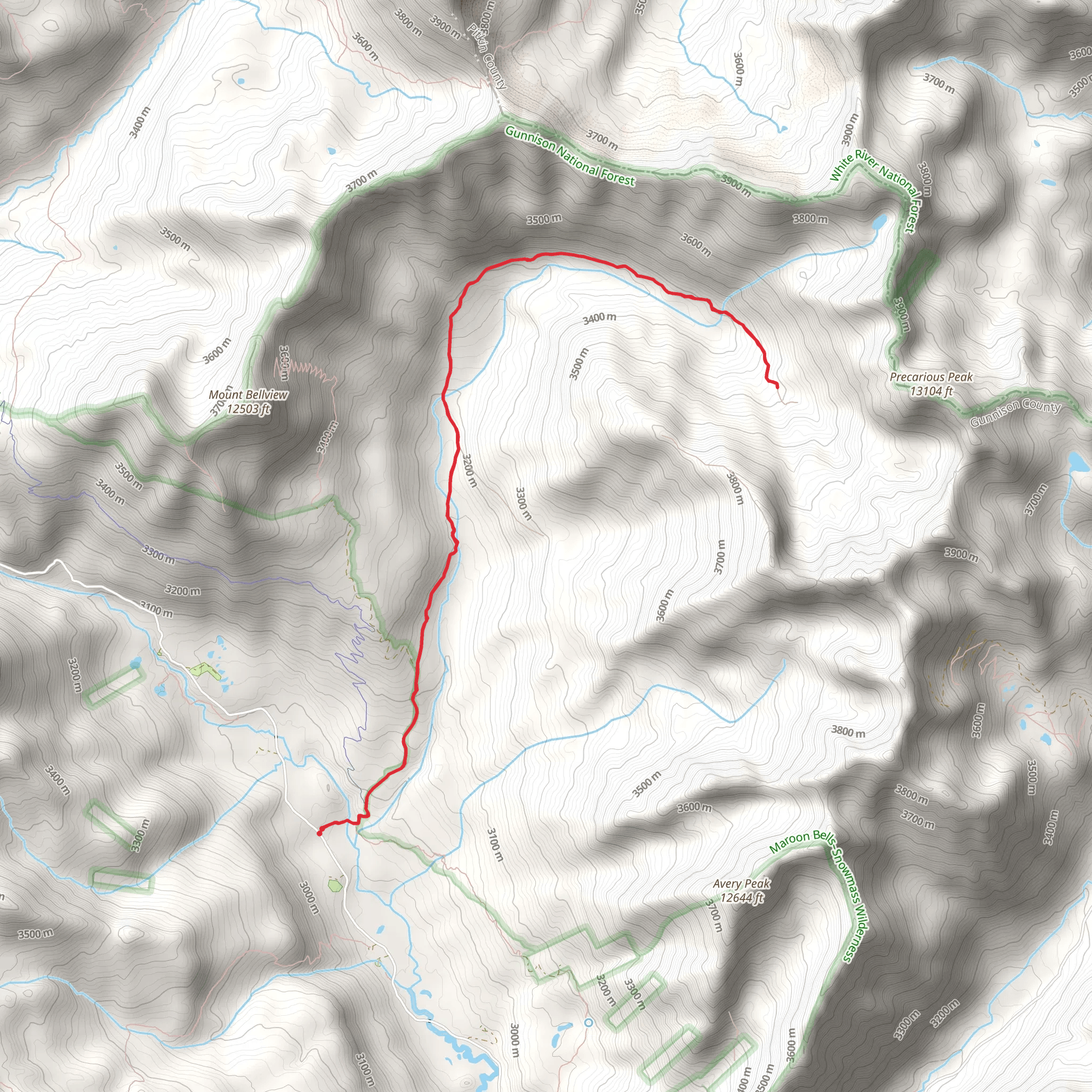 Rustler Gulch Trail mobile static map
