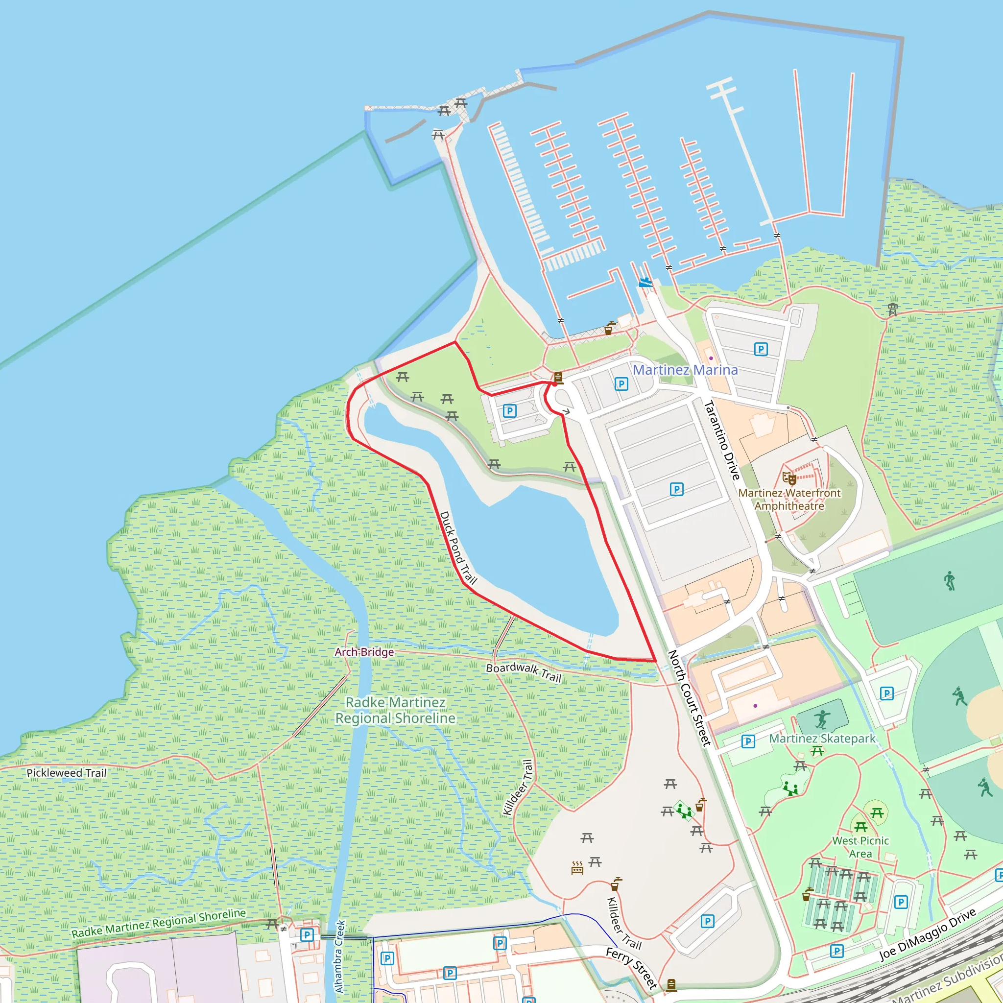 Duck Pond Loop Trail mobile static map