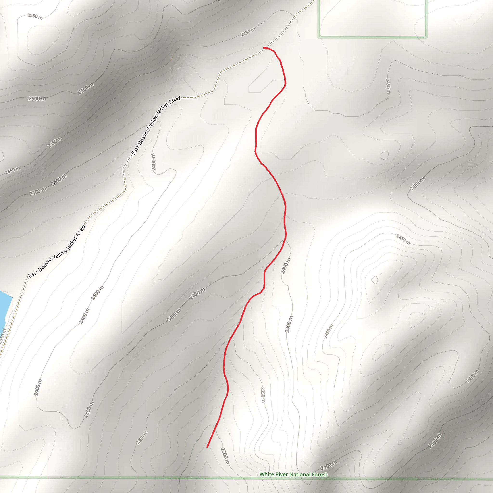 Gooseberry Creek Trail mobile static map