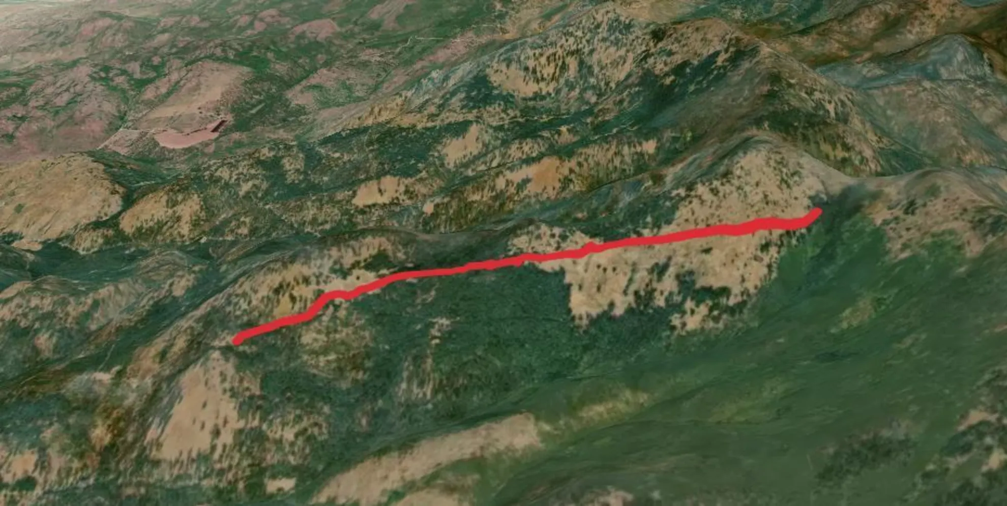 An image depicting the trail Lambert Trail and its surrounding area.