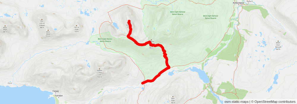 Ruadh-stac Mòr - Beinn Eighe via Spider Coire Nan Clach stage 2 Map