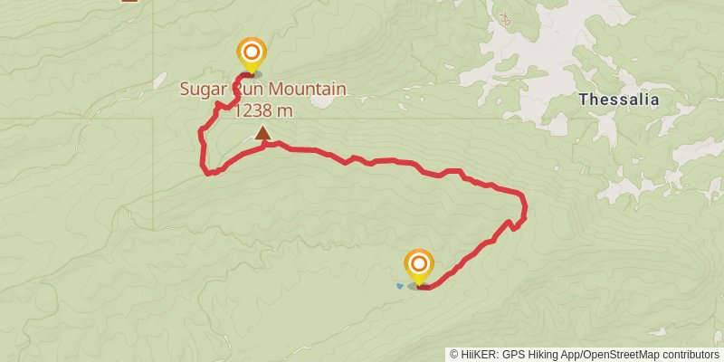 Appalachian Trail stage 65 Map