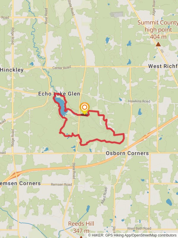 Hinckley Lake, Carriage and Bridle and Buckeye Loop Trail