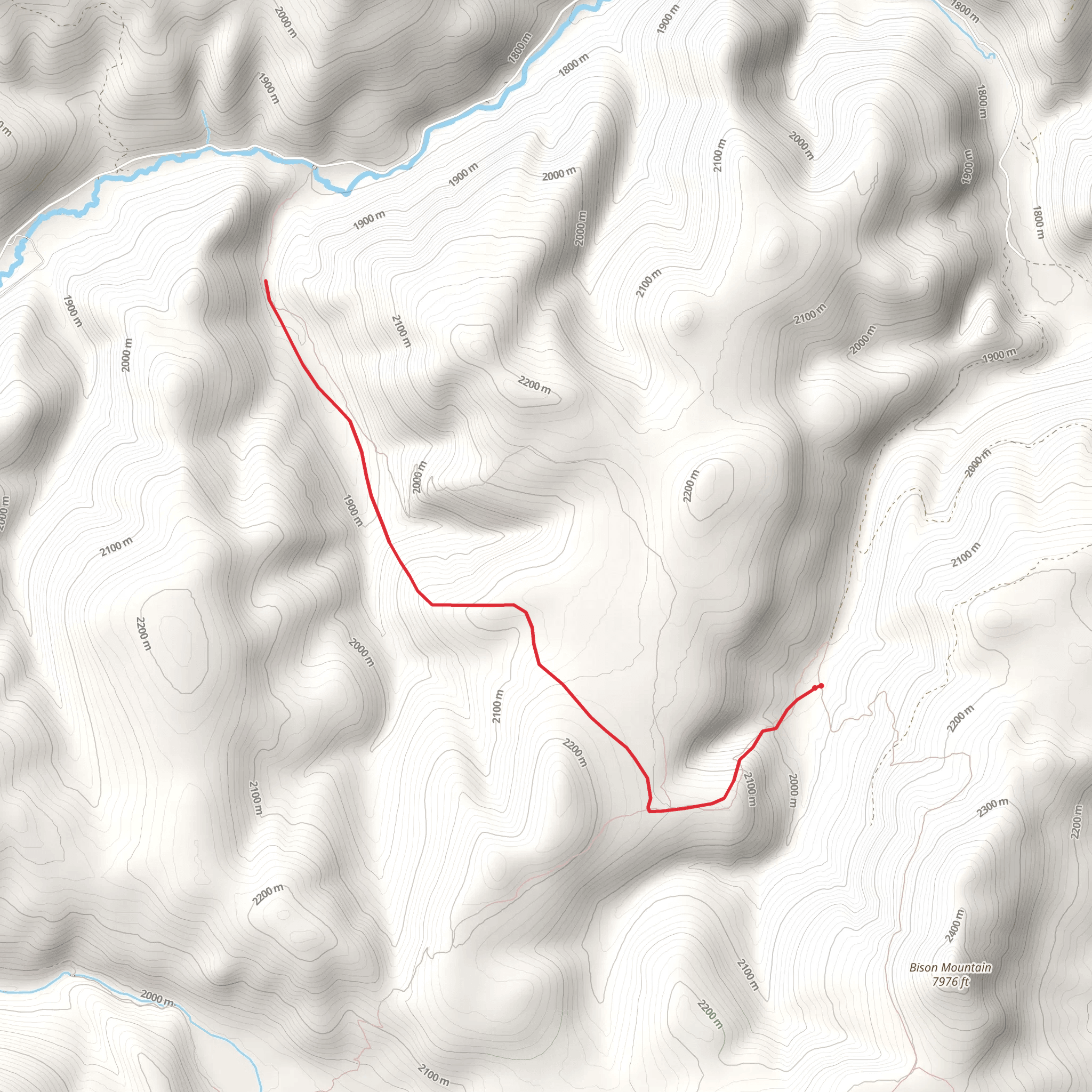 Larabee Gulch Trail via Monarch Creek Trail mobile static map