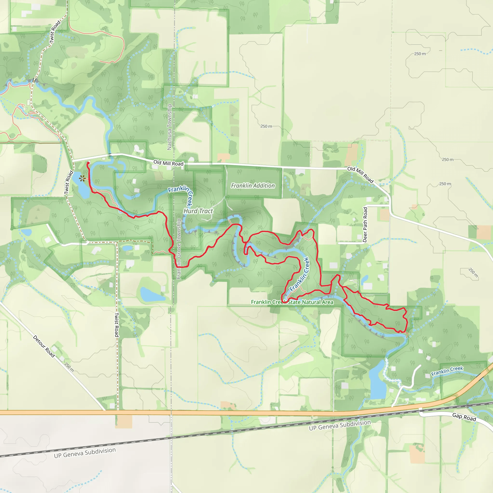 Pioneer Pass Trail and Norwegian Hill Trail Loop mobile static map