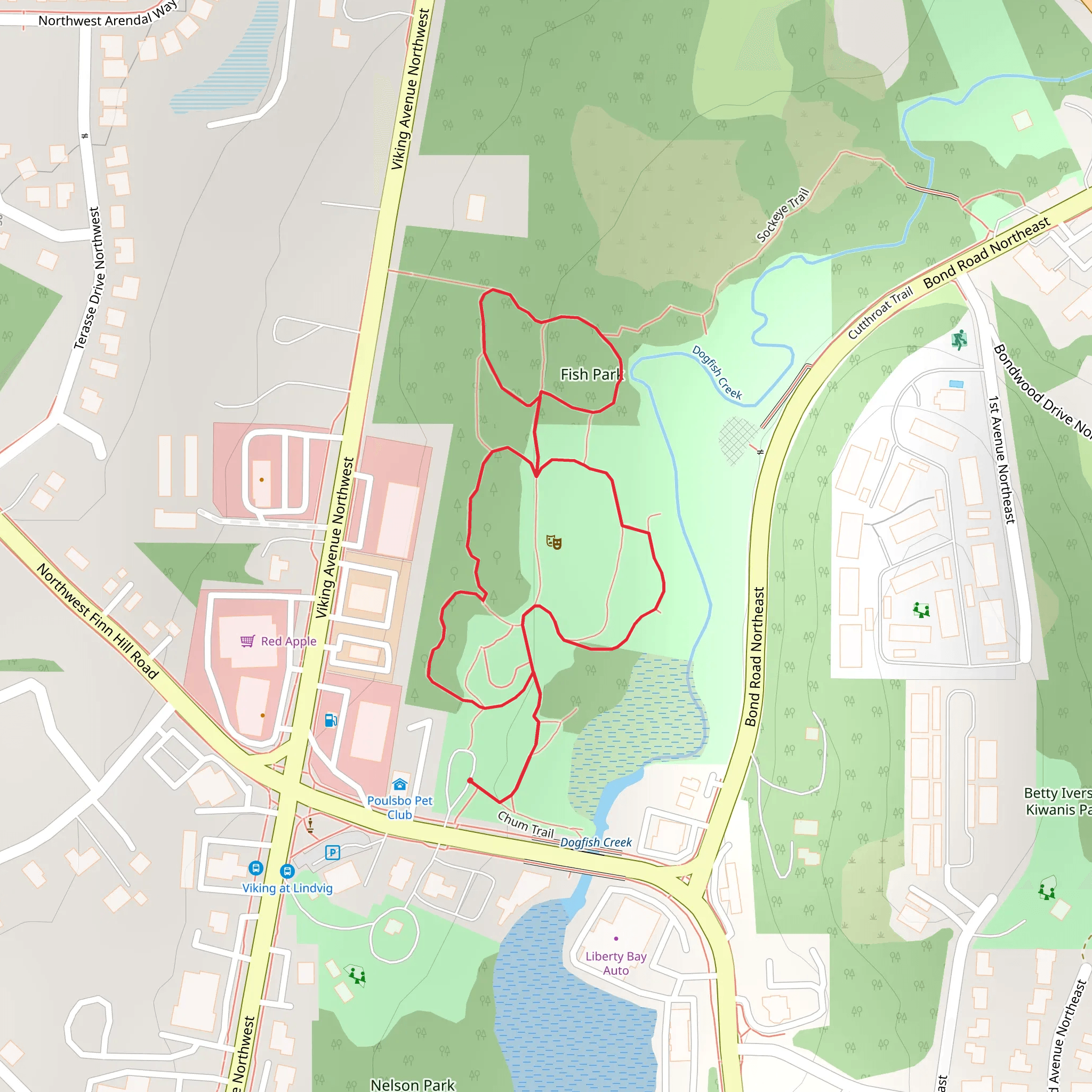 Fish Park Loop mobile static map