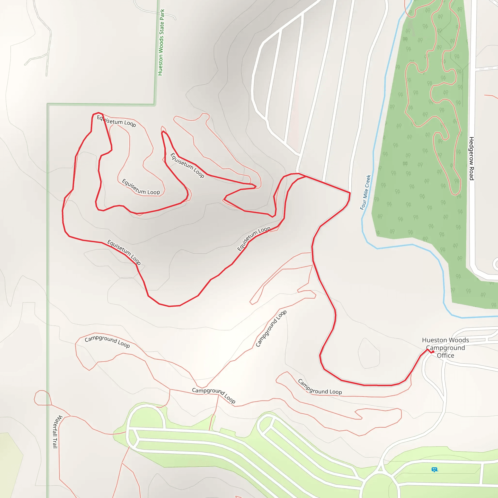 Campground Loop mobile static map