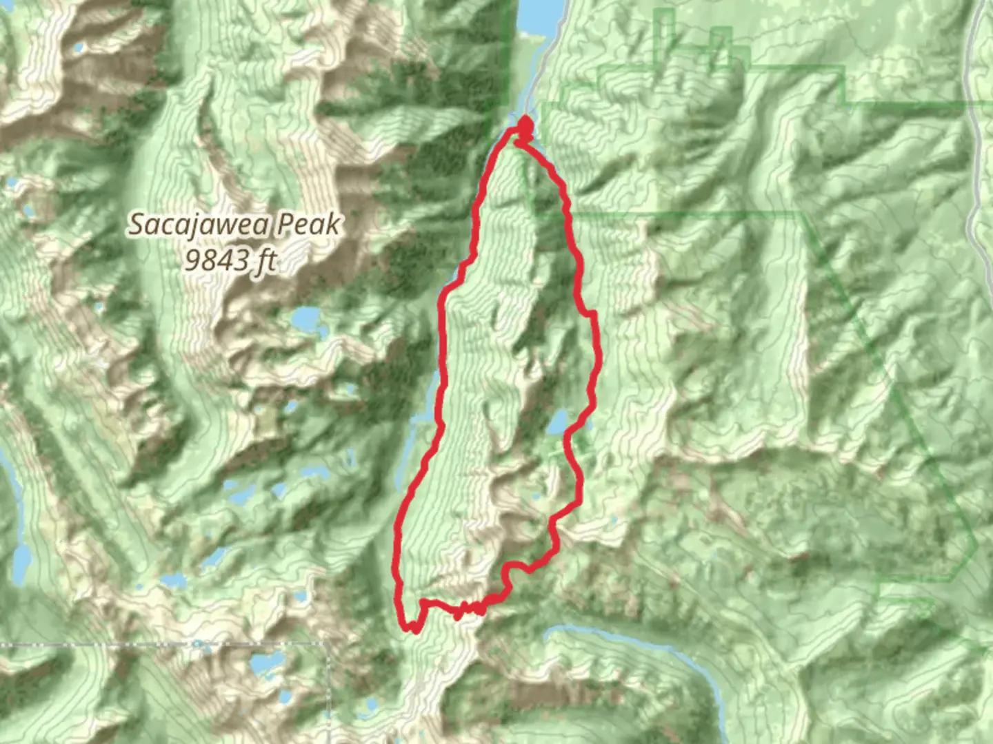 An image depicting the trail Aneroid Lake and West Fork Wallow River Loop and its surrounding area.