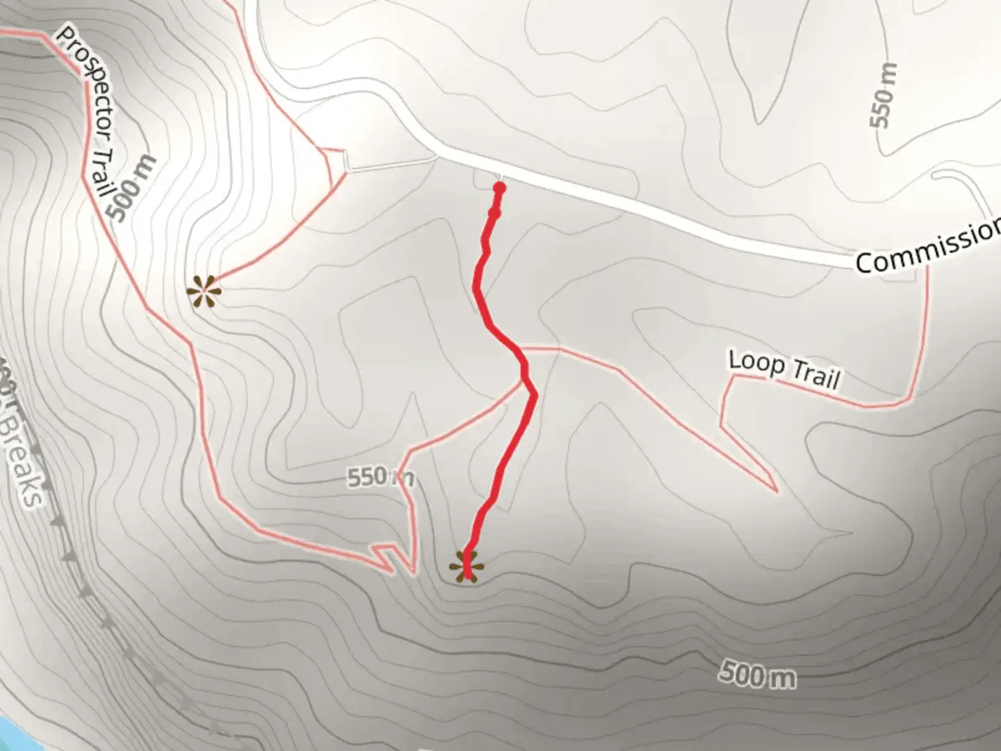 An image depicting the trail Towers Tunnel Trail and its surrounding area.