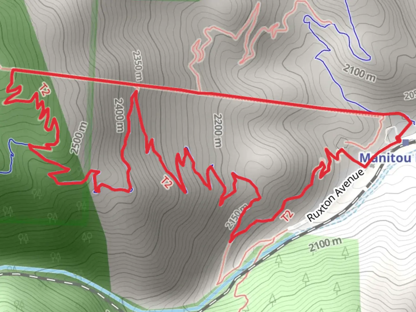 An image depicting the trail The Incline and Barr Loop Trail and its surrounding area.