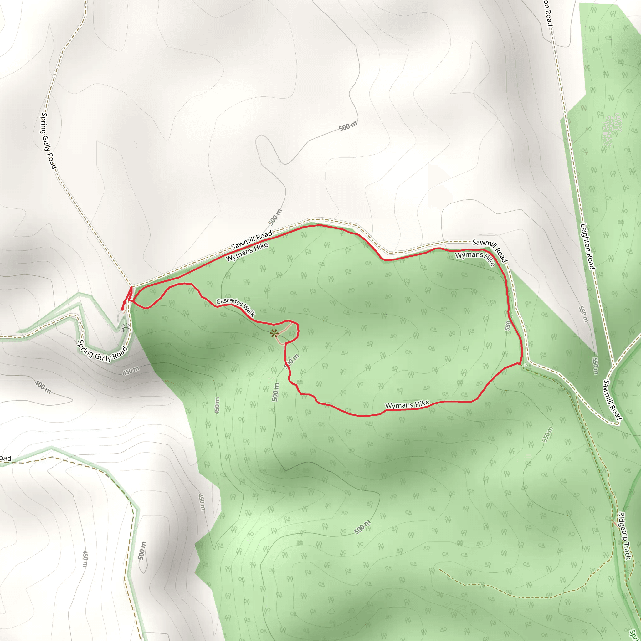 Wymans Walk mobile static map