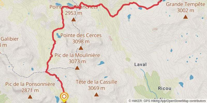 Tour of Mont Thabor stage 6 Map