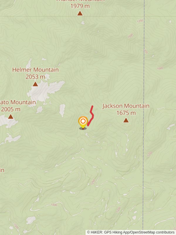 Helmer Creek Trail mobile static map