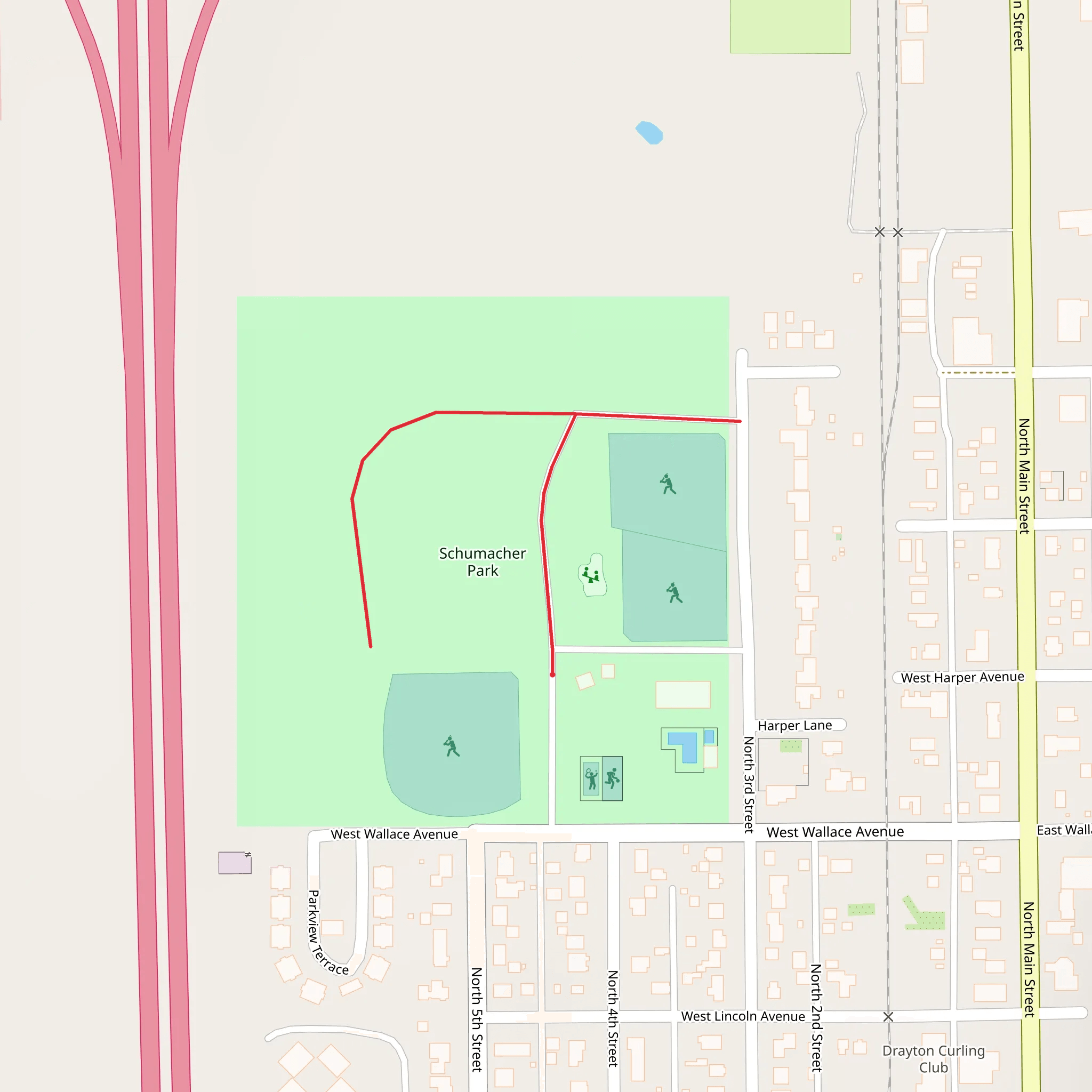 Schumacher Park mobile static map