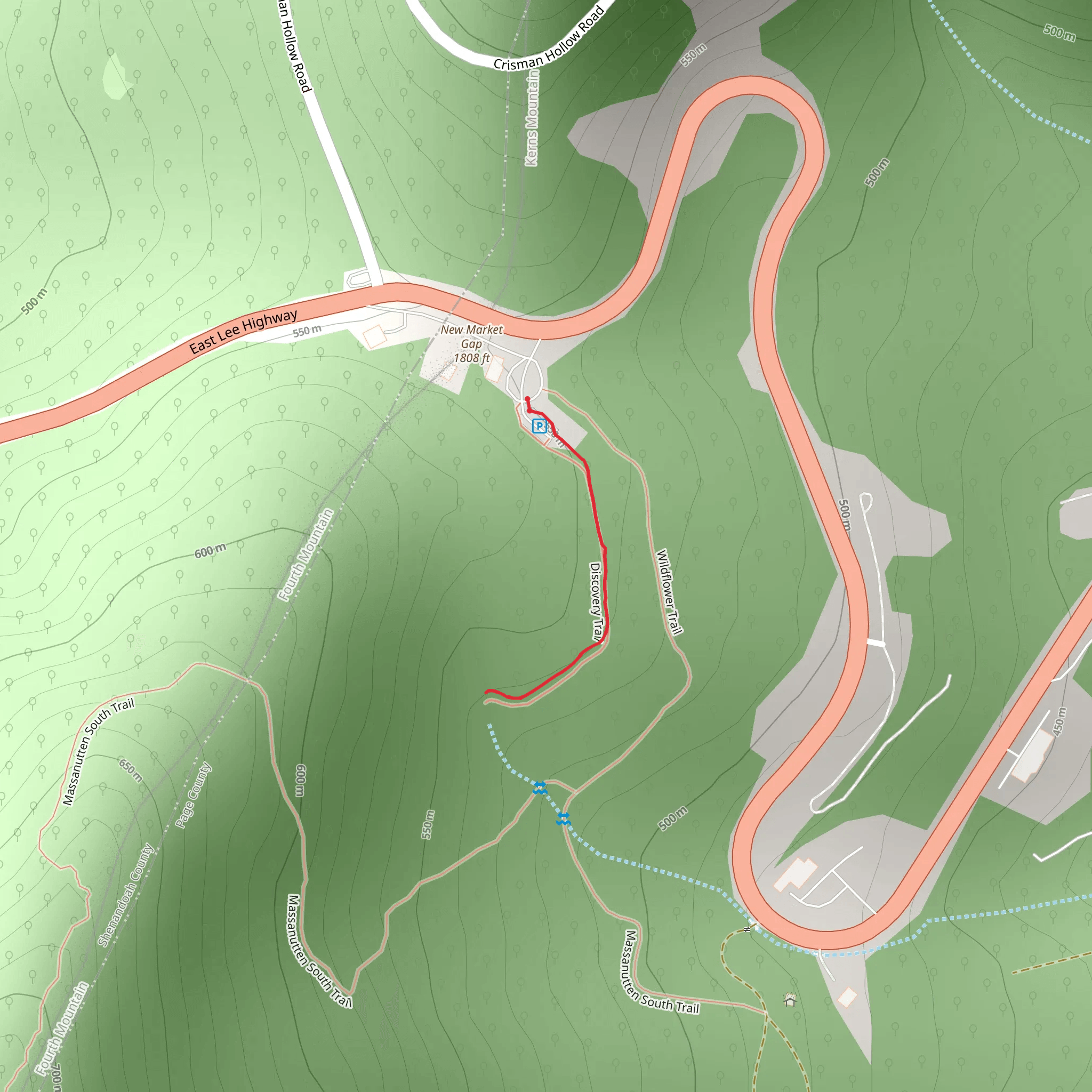 Discovery Way Interpretive Trail mobile static map