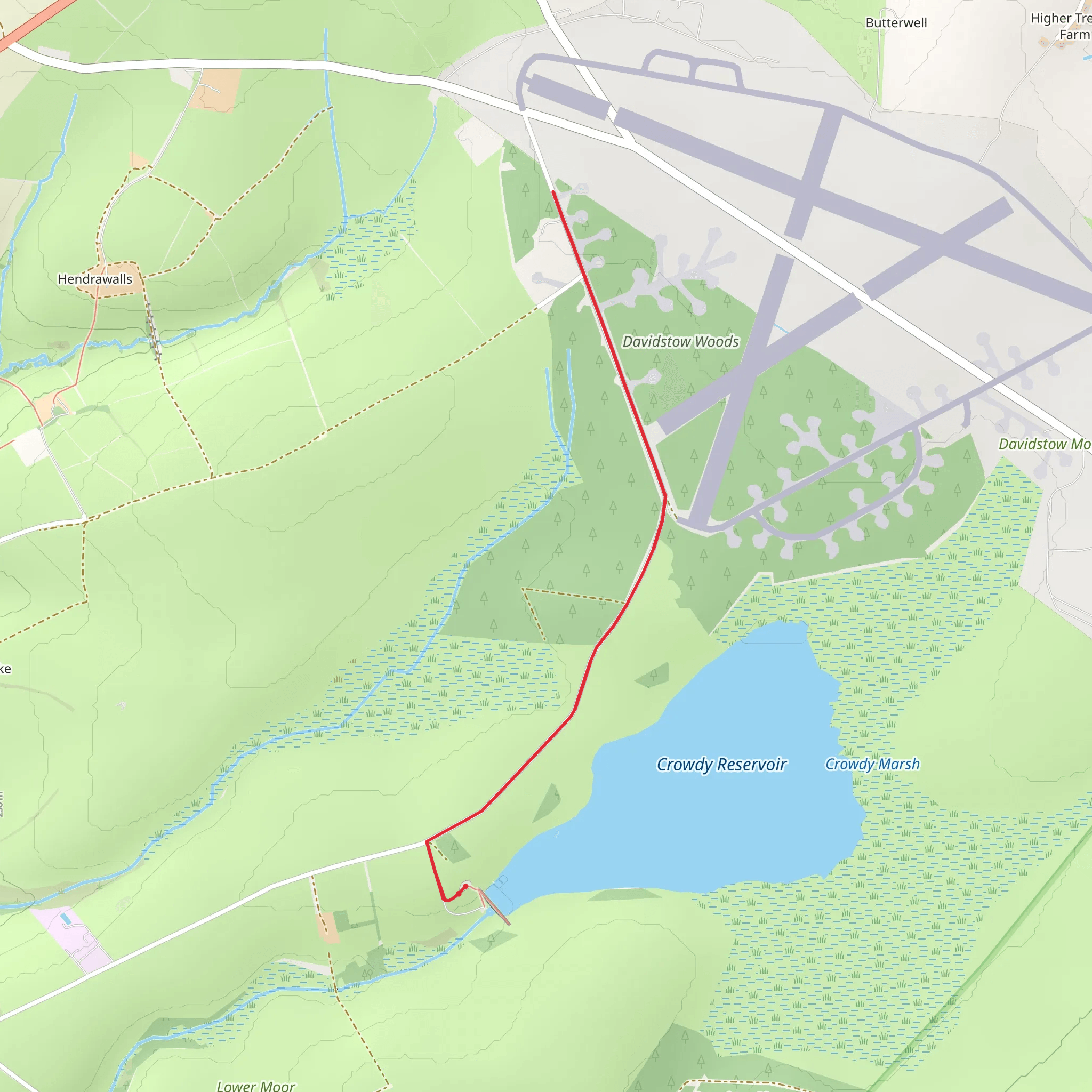 Crowdy Reservoir Walk mobile static map