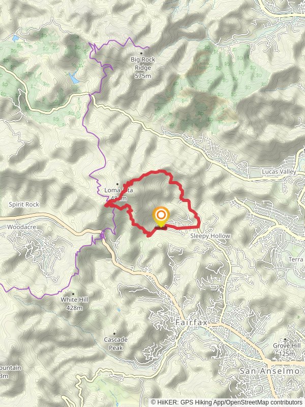 Smith Ridge Fire Road, 680 Trail and Van Winkle Drive Loop