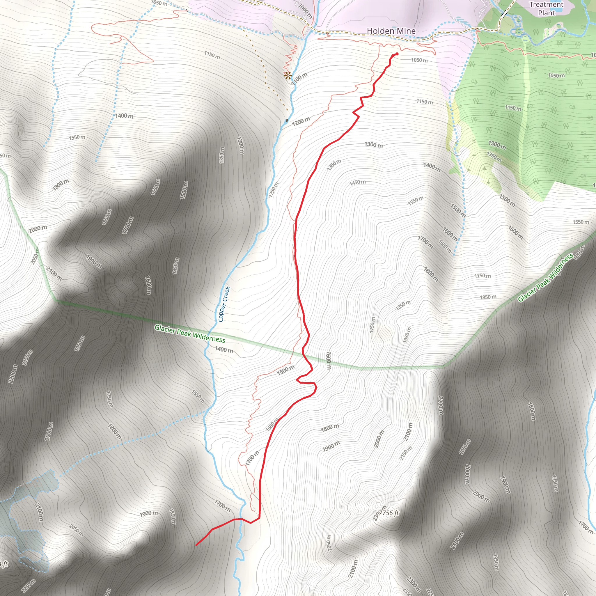 Copper Basin Trail mobile static map