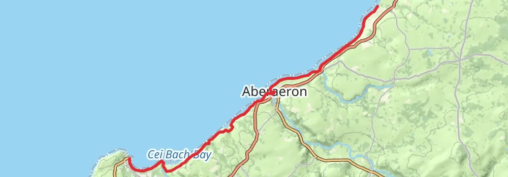 Wales Coast Path stage 36 Map