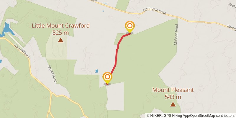 Mawson Trail alt 2 Map