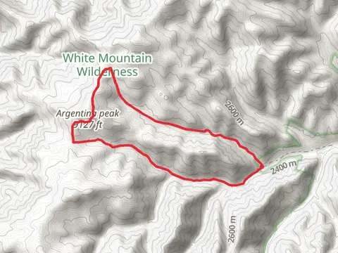 Argentina peak via Argentina Canyon and Little Bonito Loop Trail