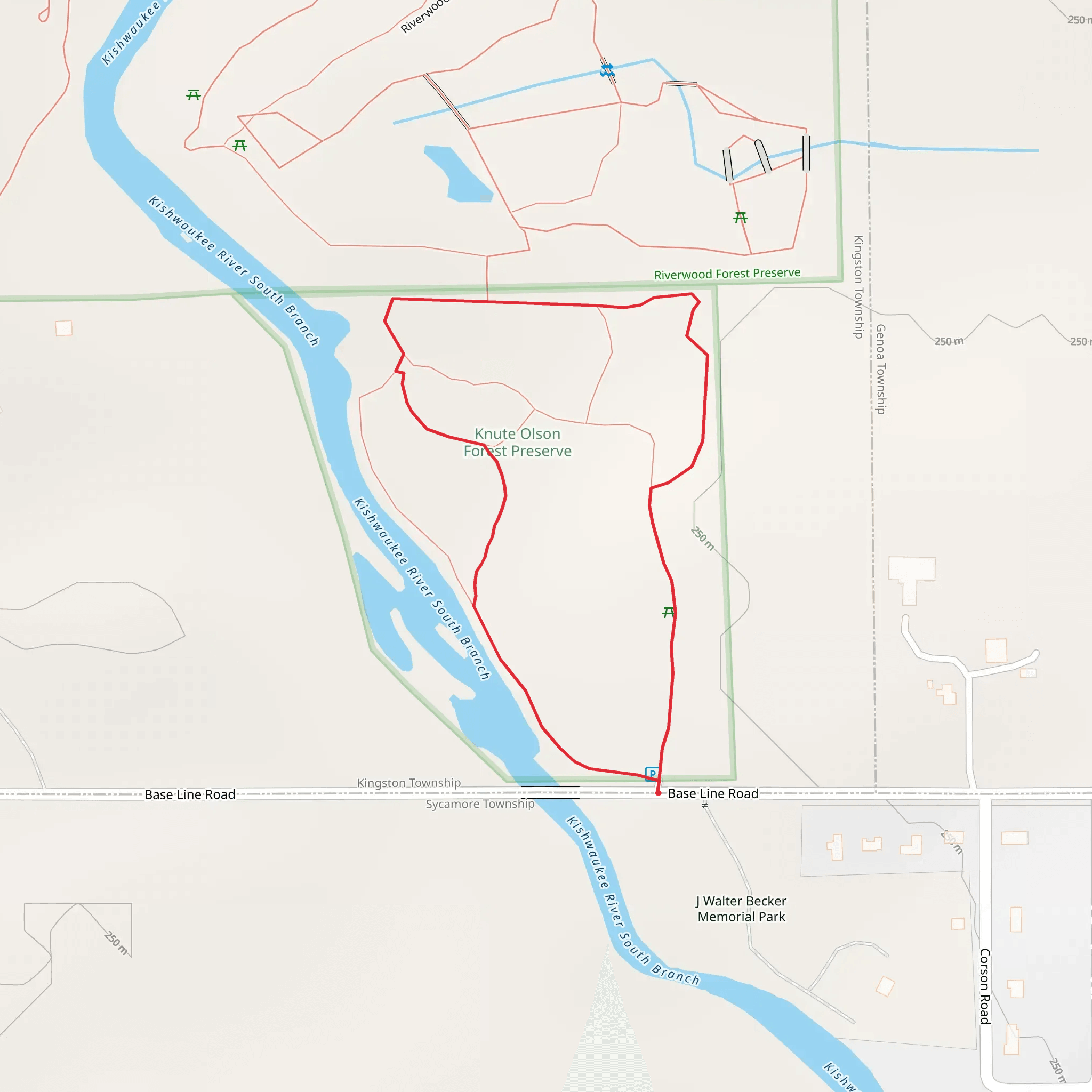 Kishwaukee River South Branch Loop mobile static map