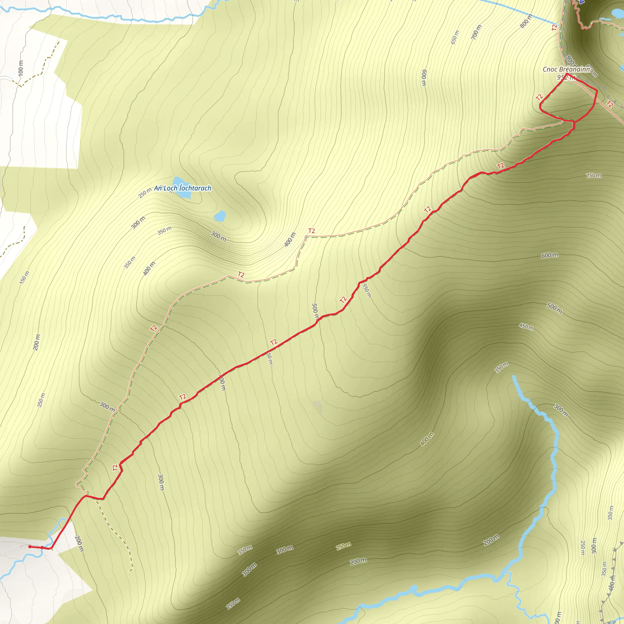 Mount Brandon Trail mobile static map