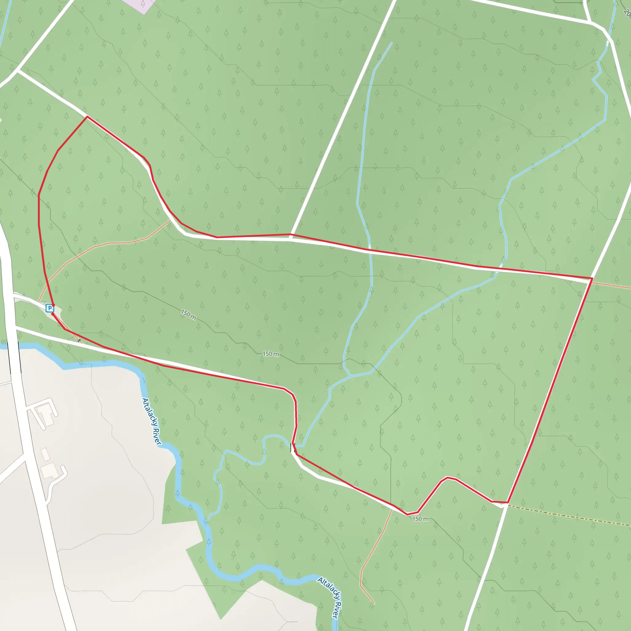 Moydamlaght Forest - Short Trail mobile static map