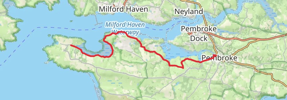 Pembrokeshire Coast Path 8-Day Gentle Tour (Hillwalk Tours) stage 6 Map