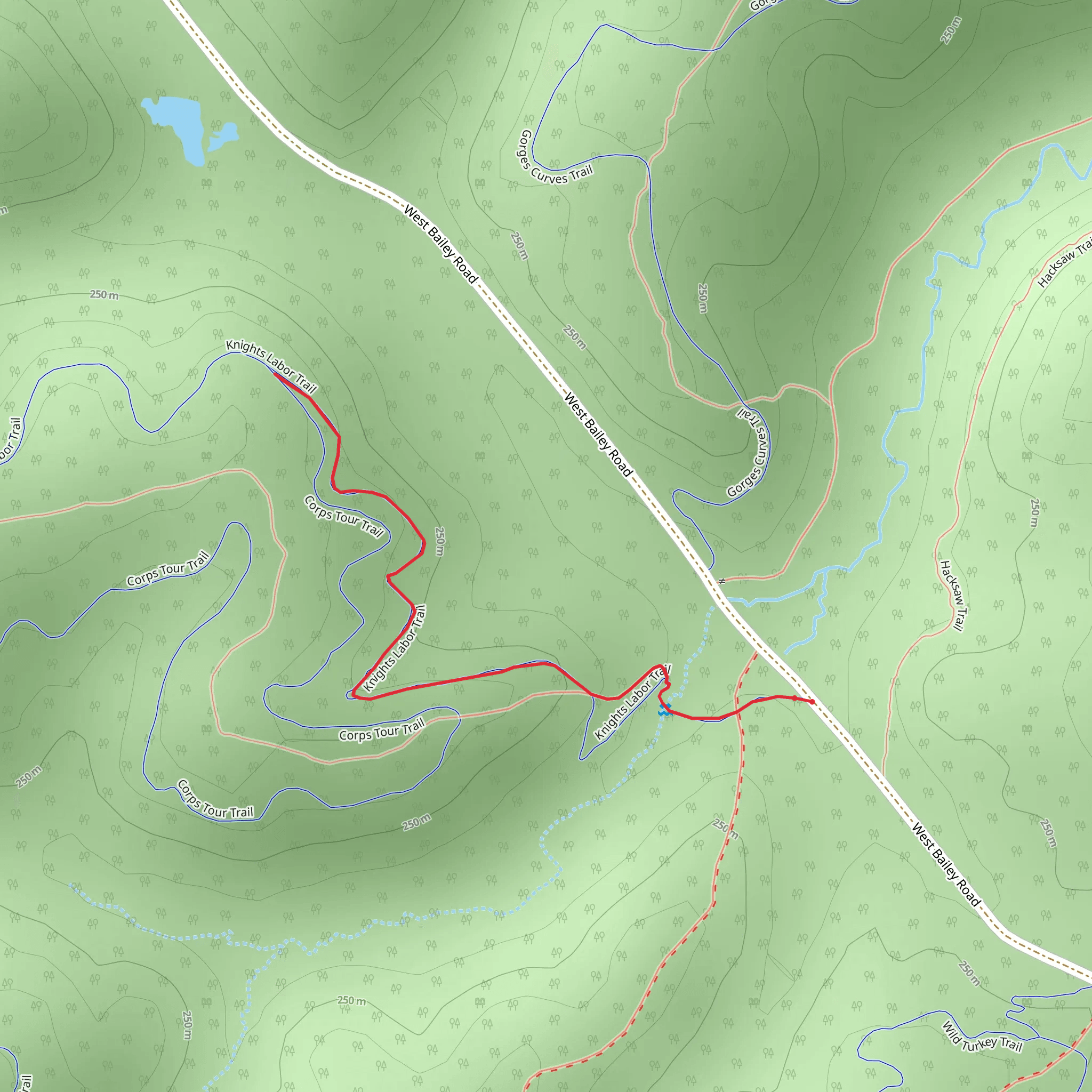 Knights Labor Trail mobile static map