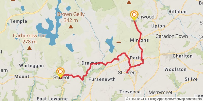Mary Michael Pilgrims Way stage 10 Map