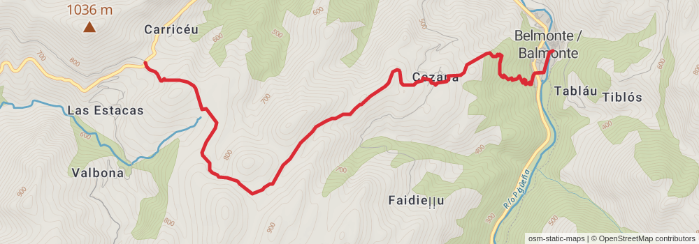 GR 109 Interior Asturias stage 21 Map
