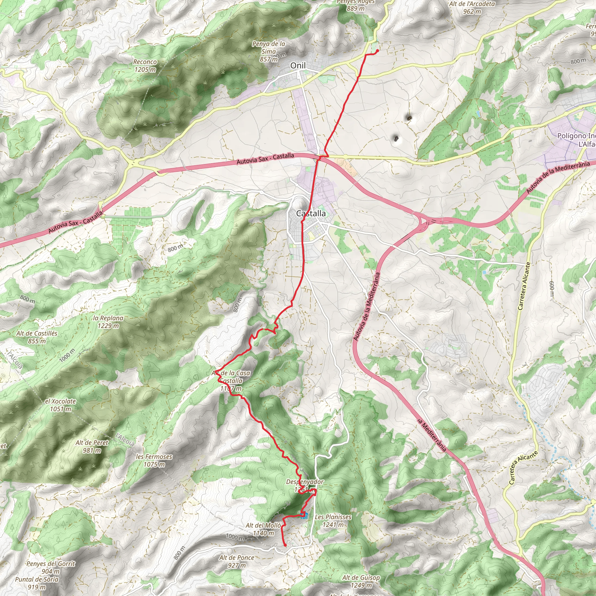 Xorret de Catí - Casa Tápena PR CV 141 mobile static map