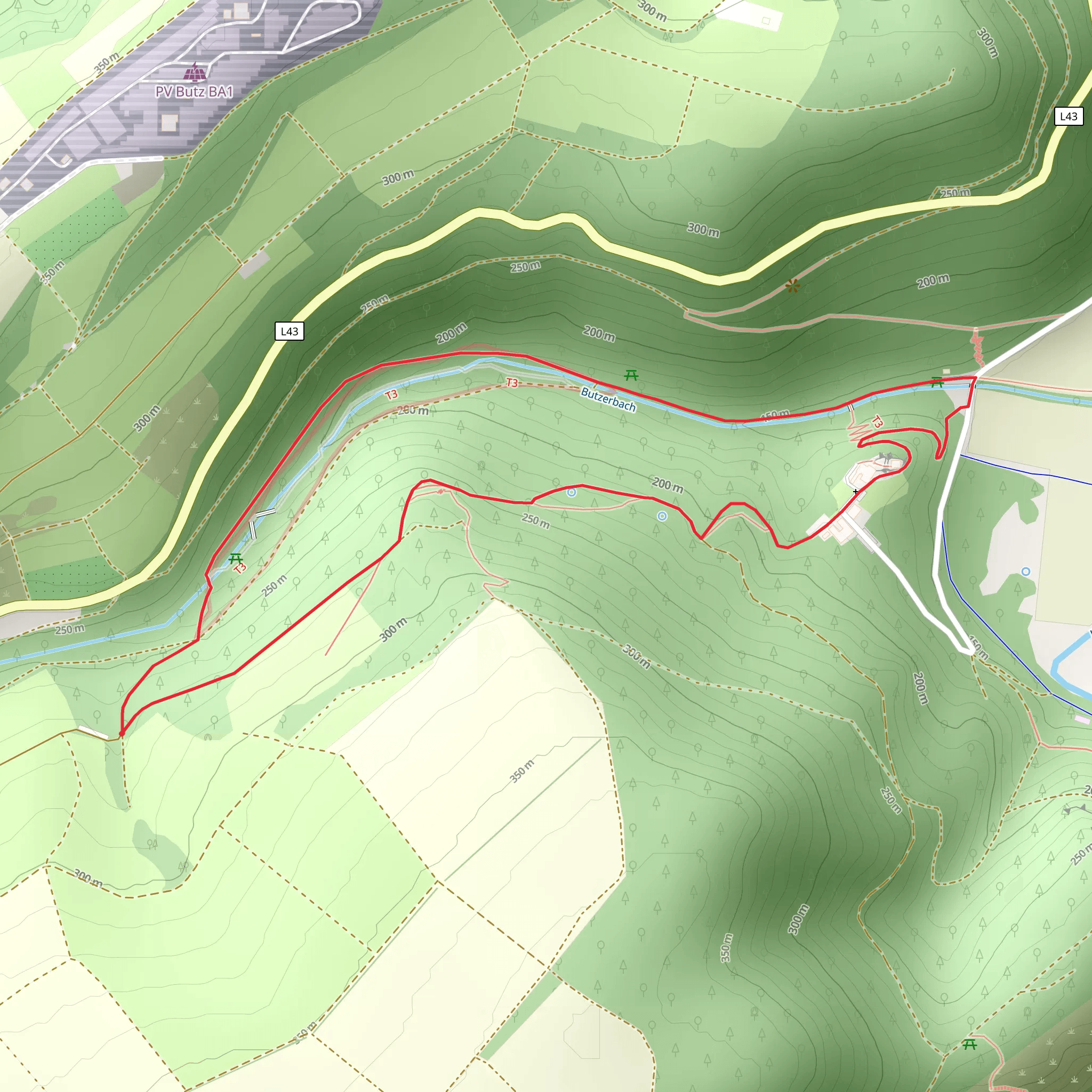 Burg Ramstein Loop mobile static map