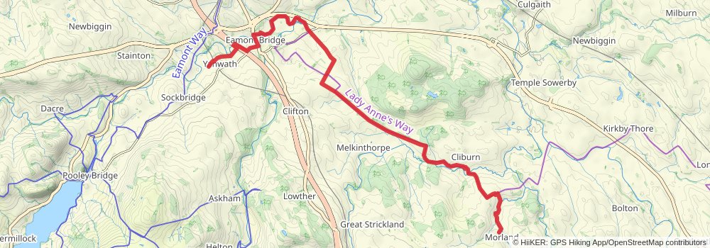 Cumberland Way stage 6 Map