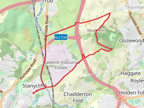 Tandle Hill Country Park Circular
