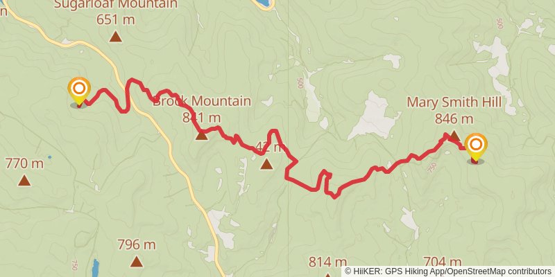 Finger Lakes Trail stage 49 Map
