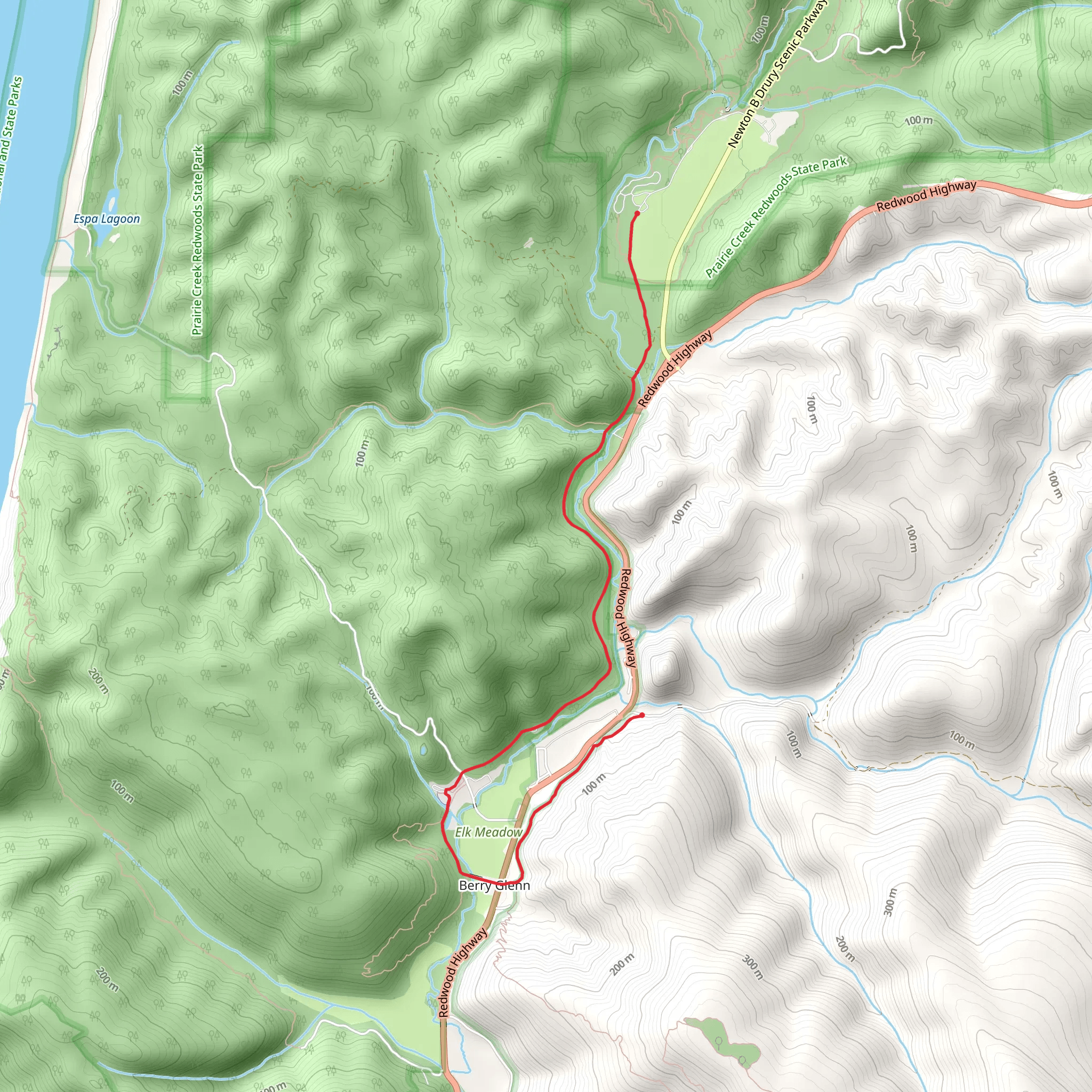 Davison Trail mobile static map