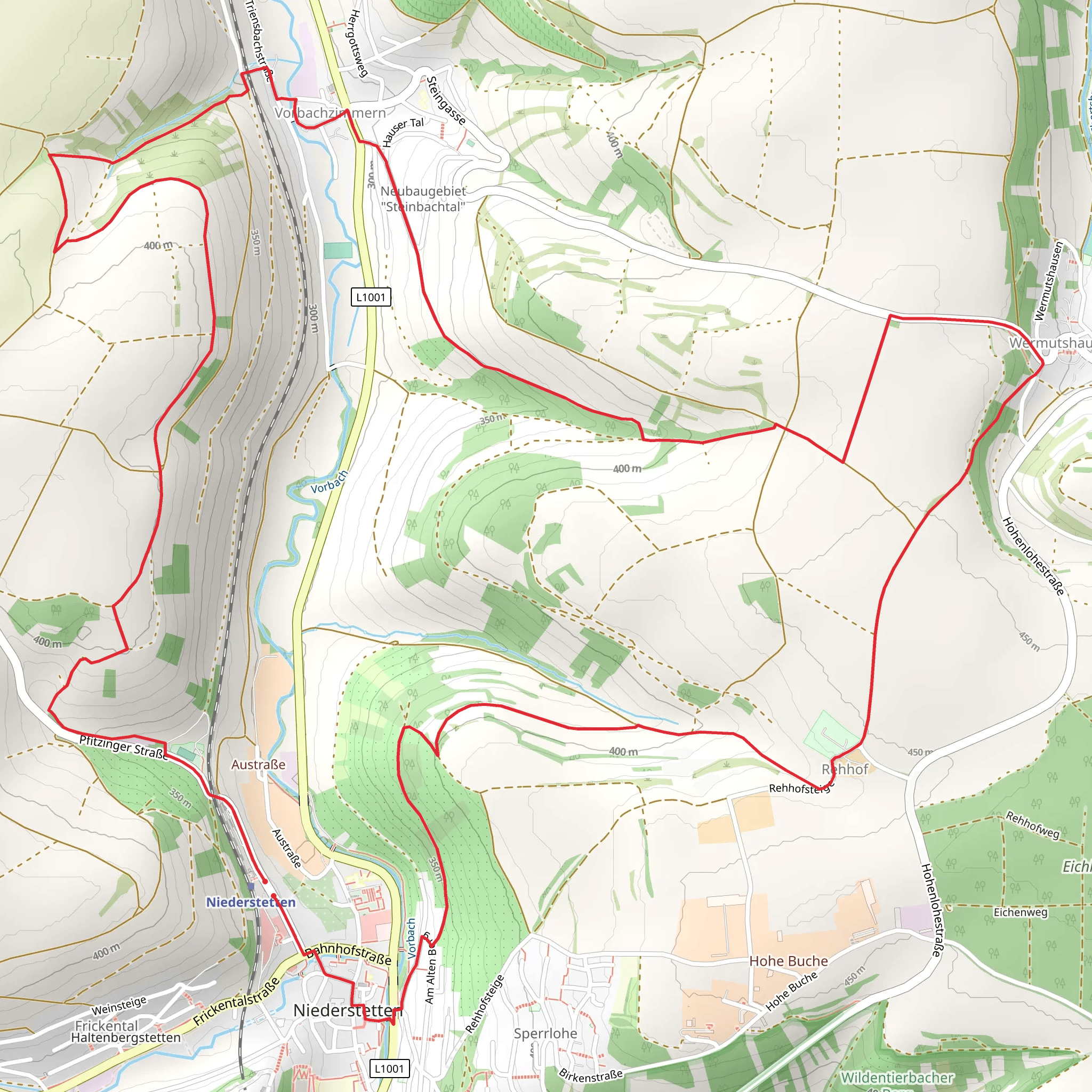 Liebliches Taubertal 24 Vorbach mobile static map