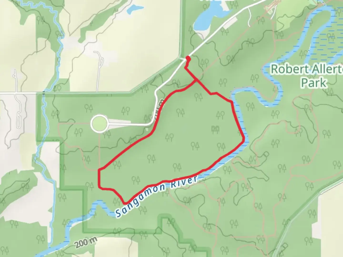 An image depicting the trail Pioneer Cemetery Loop and its surrounding area.