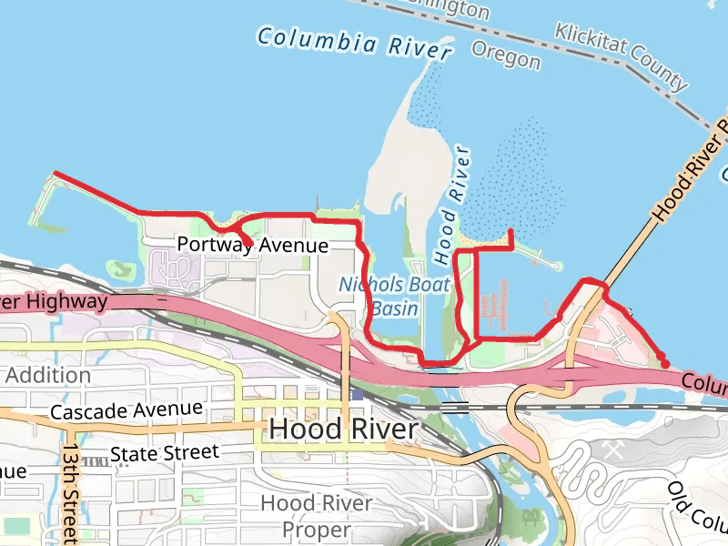 Shorline Path to Windsurfing Setup Area