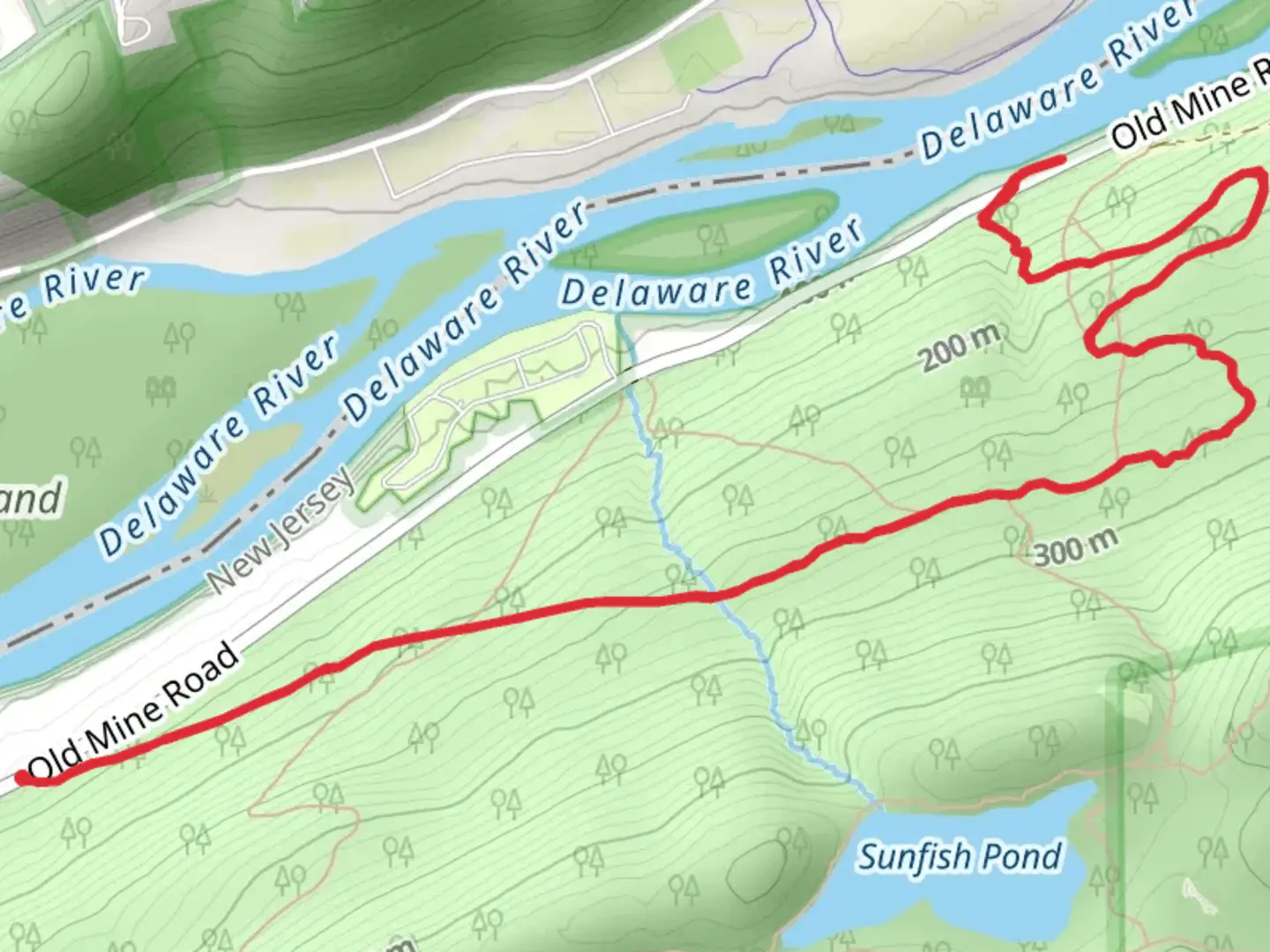 An image depicting the trail Rockcores Trail and its surrounding area.