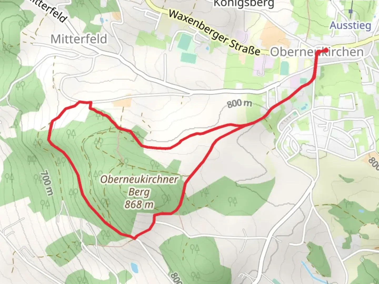 An image depicting the trail Große Bergrunde and its surrounding area.