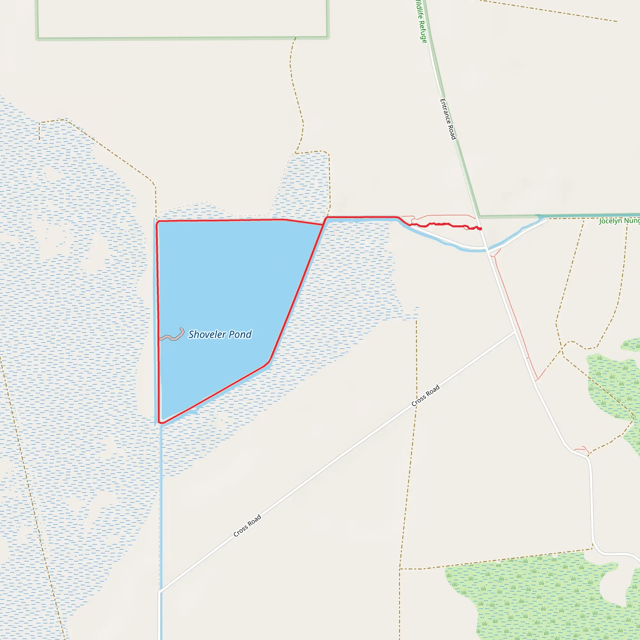 Shoveler Pond Loop mobile static map