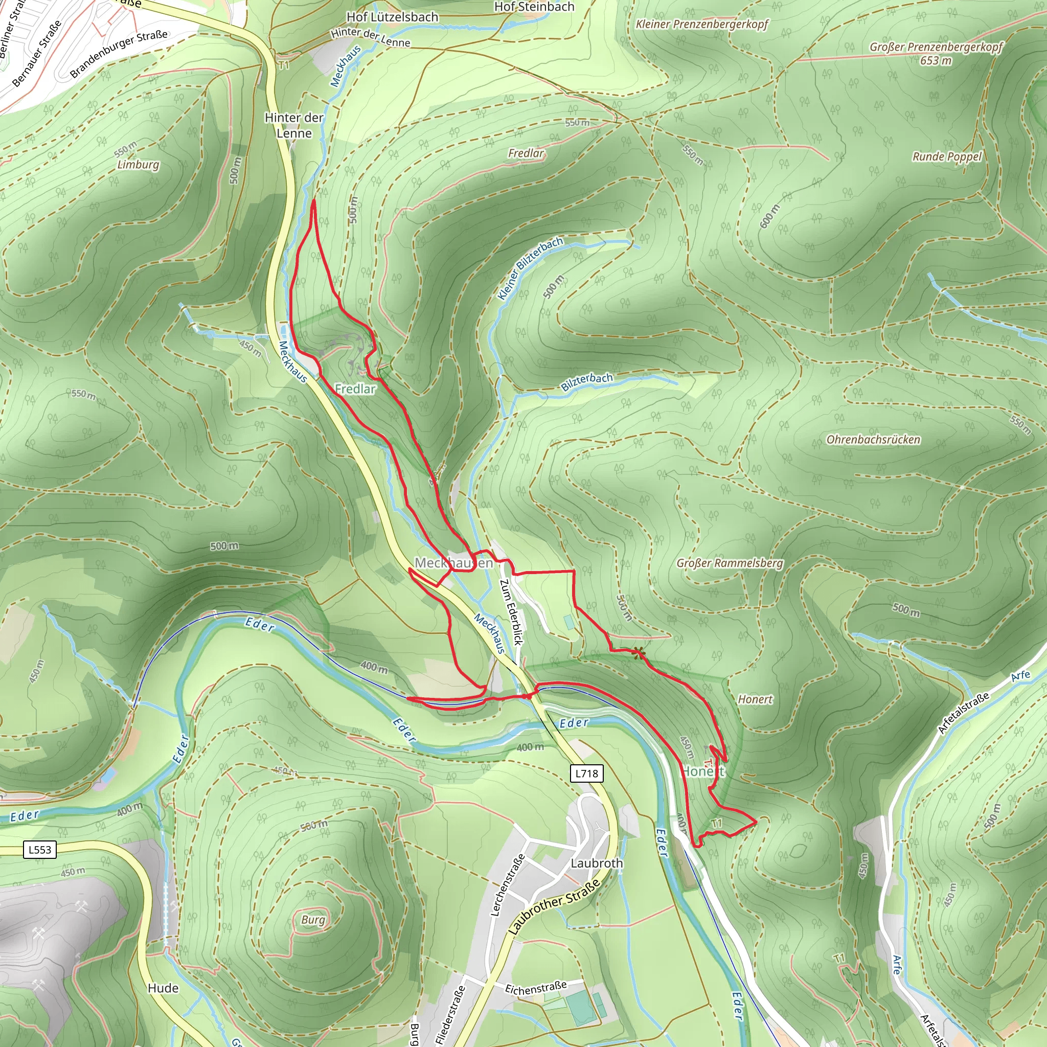 Wittgensteiner Schieferpfad mobile static map