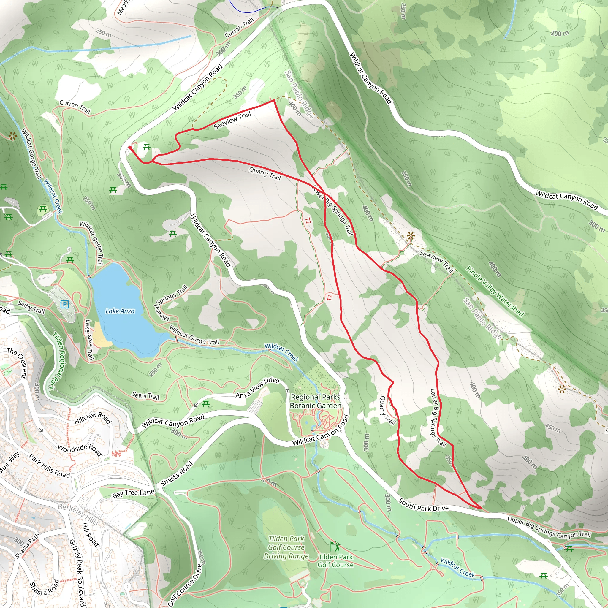 Quarry - Lower Big Springs Loop Trail mobile static map